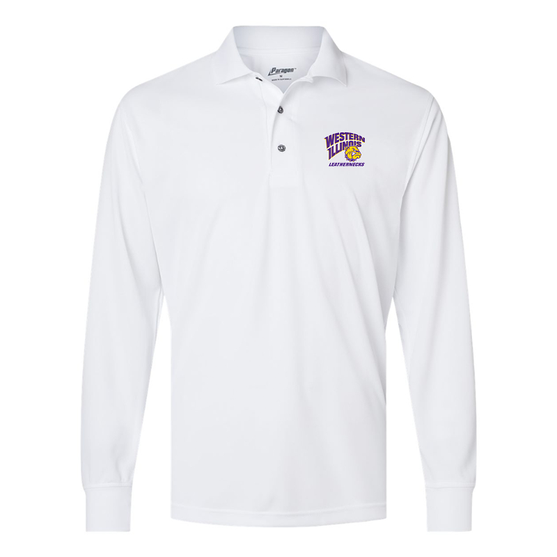 Men's Western Illinois Leathernecks Paragon Prescott Long Sleeve Polo